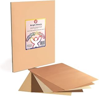 Hygloss Products People Paper - 8.5"x11" Card Stock, 25 Sheets, 5 Asst'd, Assorted Colors