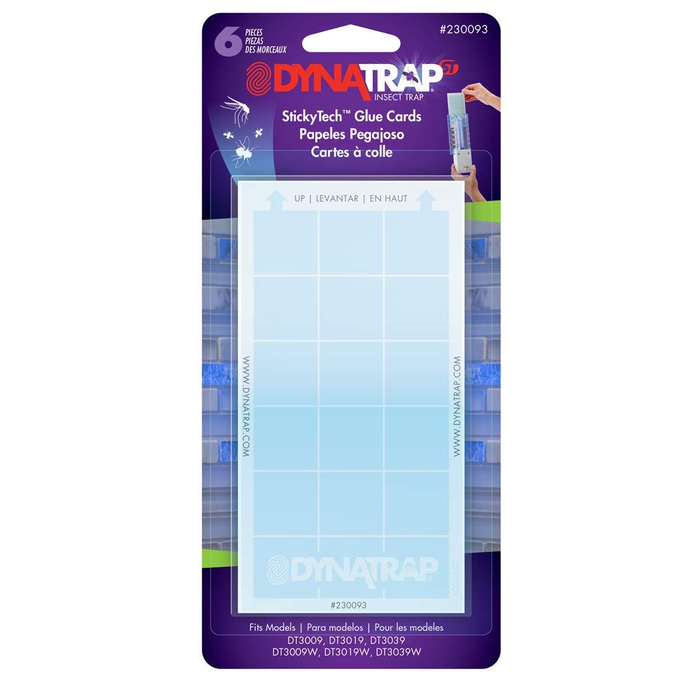 23005-0612 DOT StickyTech Replacement Glue Cards 6 Pack and 230093 Replacement Cards for Flylight Trap 6 Pack by DynaTrap – Commercial Grade