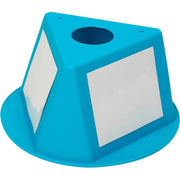 Inventory Cone Turquoise 3-Sided with Dry Erase Decal (5 Pack) by Cee-Jay Research & Sales, Llc – Model 056CTURQUOISE