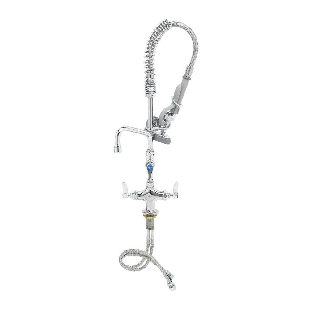 Mini-Pre Rinse Faucet. Single Hole Deck Mount Faucet with 6" Swing Nozzle by T&S Brass – not_applicable, Model MPZ-2DLN-06
