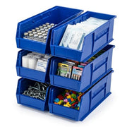 QUANTUM STORAGE SYSTEMS Blue / 18" L x 6" W x 5" H / Ultra Stack & Hang Shelf Baskets