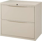 Global Industrial 30" W Premium Lateral File Cabinet, 2 Drawer, Putty