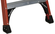 Louisville Ladder 8 feet / Silver / Twin Front Platform Step Ladders