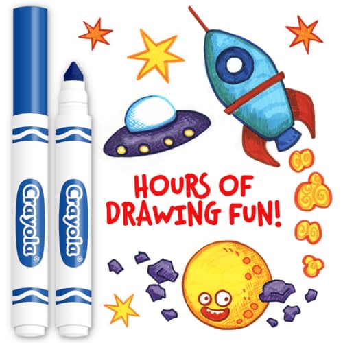 Crayola Blue / 12 Count (Pack of 1) / Chisel Coloring Pens & Markers