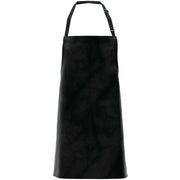 Locknane Leather-Look Bib Apron Black Vinyl - 30"L x 26"W by LOCKNANE MANUFACTURING INC – Medium, Plastic, Black, Model APRP60BLBIB