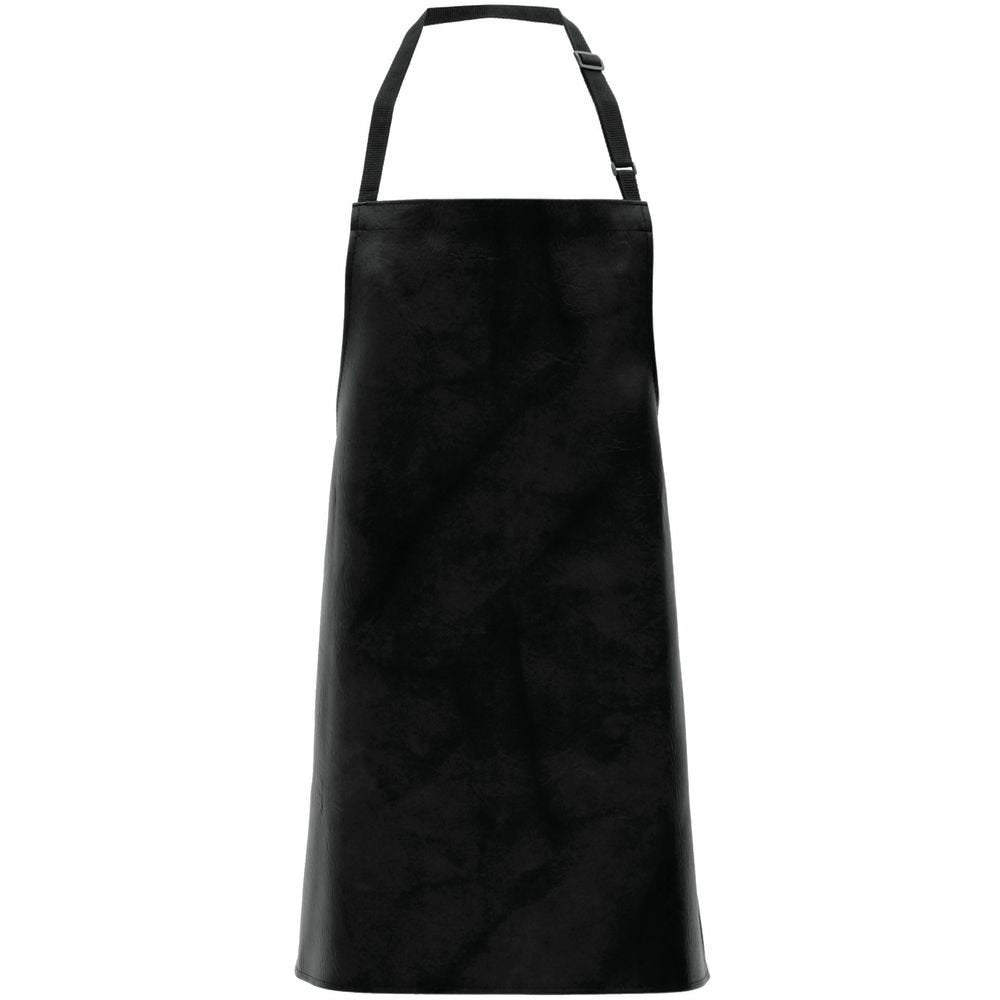 Locknane Leather-Look Bib Apron Black Vinyl - 30"L x 26"W by LOCKNANE MANUFACTURING INC – Medium, Plastic, Black, Model APRP60BLBIB