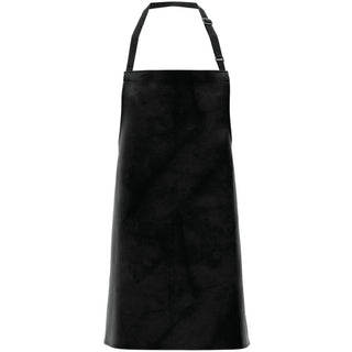 Locknane Leather-Look Bib Apron Black Vinyl - 30"L x 26"W by LOCKNANE MANUFACTURING INC – Medium, Plastic, Black, Model APRP60BLBIB