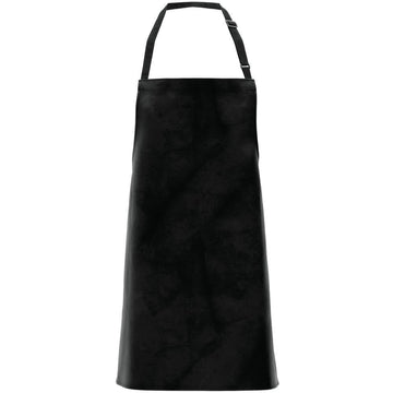 Locknane Leather-Look Bib Apron Black Vinyl - 30"L x 26"W by LOCKNANE MANUFACTURING INC – Medium, Plastic, Black, Model APRP60BLBIB