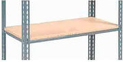 Global Industrial Additional Shelf Level Boltless Wood Deck 48"W x 18"D, Gray