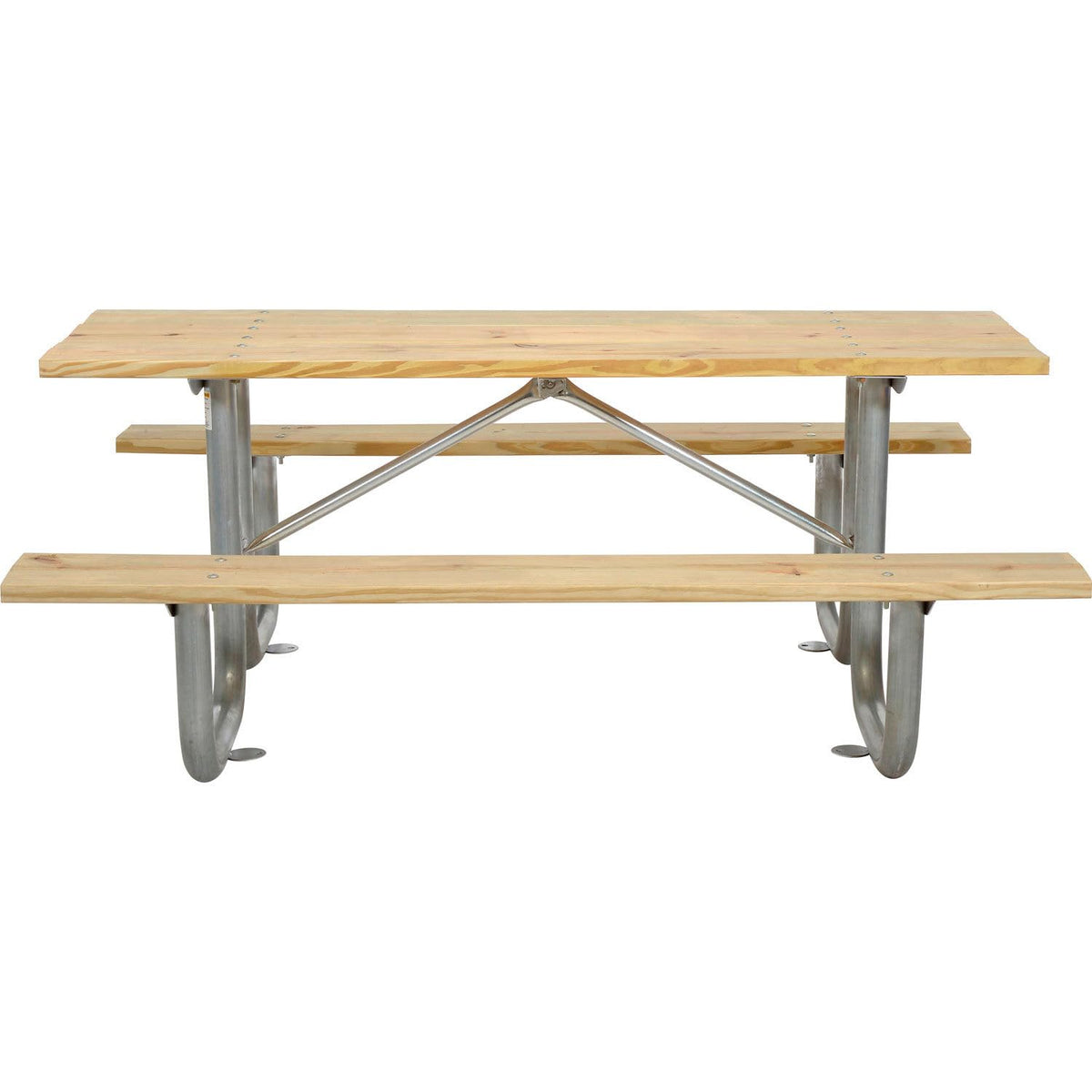 Global Industrial 6 Ft. / Natural / Industrial Picnic Tables