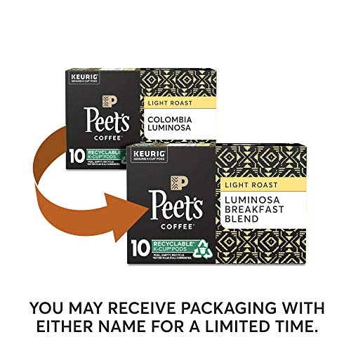 Peet's Coffee Luminosa Breakfast Blend / 10 Count (Pack of 1) / 1 Ground Coffee