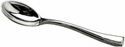 CORPORATION Silver Plastic Mini Disposable Spoon - 4" L