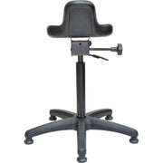 Interion Height Adjustable Ergonomic Sit Stand Stool by Global Industrial – Black, Model 571005
