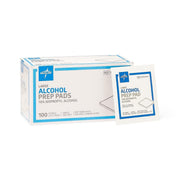 Sterile Alcohol Prep Pads by Medline – 100 Count (Pack of 1), Polyester, White, Model FBA-|237313