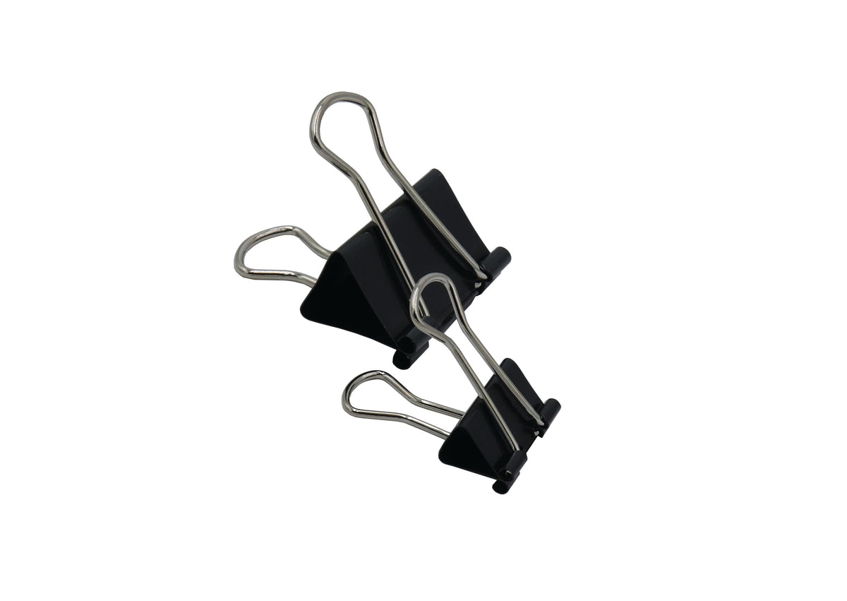 Black Fold Back Clips by Westcott – Alloy Steel, Assorted,black, Model 74019