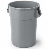 Commercial Round Trash Can by Glownary – 55.0 gallons, Model 475tcrnd55gy