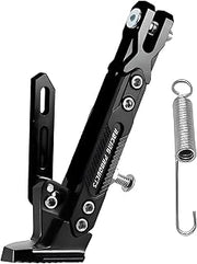 Motorcycle Side Stand Kickstand for Kawasaki Vulcan S (2015-2025), 6-Gear Height Adjustment Corrosion-Resistant Non-Slip Inclined Base Design,Black