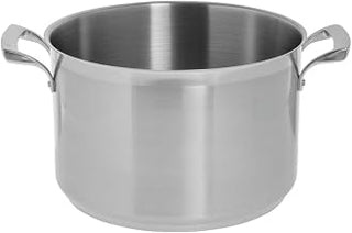Browne Thermalloy 11 qt Stainless Steel Sauce Pot - 12 1/5"Dia x 8 7/10"H