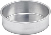 Winco 6" Red Round Aluminum Cake Pan | Even heating, Great for Cooking, Food Preparation and Restaurant Kitchens