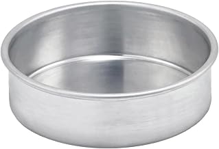Winco 6" Red Round Aluminum Cake Pan | Even heating, Great for Cooking, Food Preparation and Restaurant Kitchens