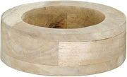 HUBERT Round Mango Wood Riser - 6" Dia x 2" H