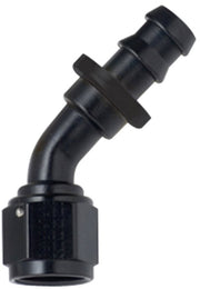 Performance Systems #12 Pushlite End 45 Black by Fragola – Stainless Steel, Black, Model 204512-BL