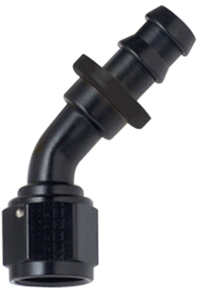 Performance Systems #12 Pushlite End 45 Black by Fragola – Stainless Steel, Black, Model 204512-BL