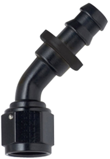 Performance Systems #12 Pushlite End 45 Black by Fragola – Stainless Steel, Black, Model 204512-BL