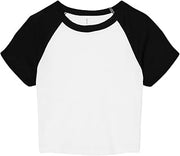 BELLA+CANVAS Women's Micro Rib Raglan Baby T-Shirt by BELLA + CANVAS