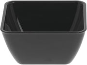 Dinex 12 Oz Black SAN Plastic Flared Bowls - 4"L x 4"W x 2 1/4"H, 48 per Case