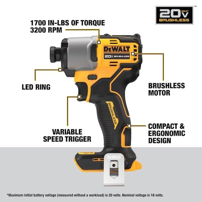 20V MAX 2-Tool Hammer Drill and Impact Combo Kit () by DEWALT – Pack of 6, Model DCK203P2