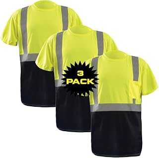 OccuNomix Classic Standard Dual Stripe Short Sleeve Wicking Birdseye T-Shirt