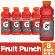 Gatorade red / Fruit Punch / 20 Fl Oz (Pack of 8) Sports Drinks