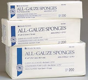 Henry Schein Gauze Sponges, 4" x 4", 12-Ply, Non-Sterile, Cotton, 1000 Ct