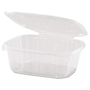 Plastic Hinged-Lid Deli Containers by Genpak – One Size, 32.0 ounces, Plastic, Clear, Pack of 200