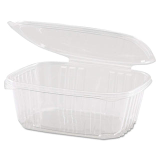 Plastic Hinged-Lid Deli Containers by Genpak – One Size, 32.0 ounces, Plastic, Clear, Pack of 200