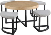 Steve Silver Magnolia Nesting Table in Black