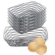 Tablecraft 9.1 by 6.1 Inches / Black / Rustic Bread & Serving Baskets