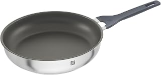 ZWILLING Simplify 28 cm Non-Stick Ceramic Coating Induction Frying Pan, Stone Grey