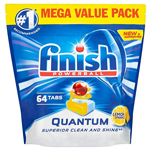 Finish 64 Count (Pack of 1) / Original / Lemon Dishwasher Detergent