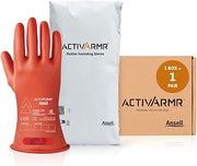 Ansell ActivArmr Electrical Insulating Gloves Class 0 - RIG011R Red 11in 1 Pair, size 10