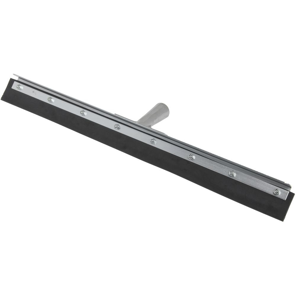 Floor Squeegee Black Rubber Single Blade - 24"L by HUBERT – Rubber, Black, Model ý761257000082