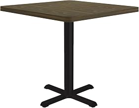 Correll Cafe and Breakroom Table with Walnut Finish BXT24S-01-09-01