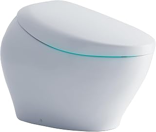 TOTO NEOREST® NX2 Dual Flush 1.0 or 0.8 GPF Toilet with Integrated Bidet Seat and EWATER+® and ACTILIGHT®, Cotton White - MS903CUMFX#01