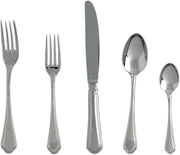 Fortessa Medici 18/10 Stainless Steel Flatware, 5 Piece Place Setting, Service for 1