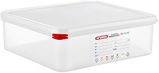 Carlisle FoodService Products Araven Food PAN with AIRTIGHT LID 2/3 Size 4" DEEP 10qt Polypropylene - Translucent 8 Count