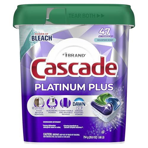 Cascade Mountain / 47 Count (Pack of 1) / 1 Dishwasher Detergent
