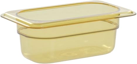 Cambro 92HP150 Amber 1/9 Size High Heat 2-1/2" H-Pan