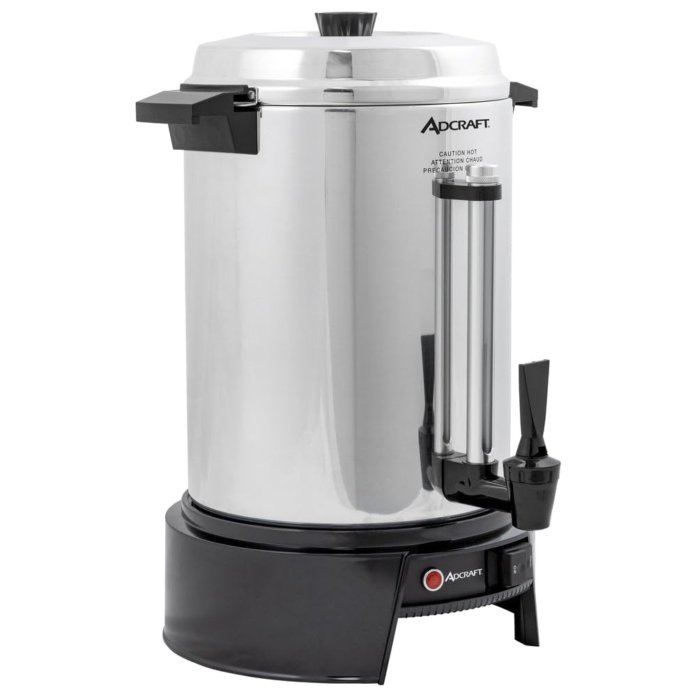 55 Cup Coffee Urn by Adcraft – Silver, Model CUA55