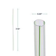 ECO PRODUCTS Bulk / 9600 / 7.75" Clear W/Stripe Straws